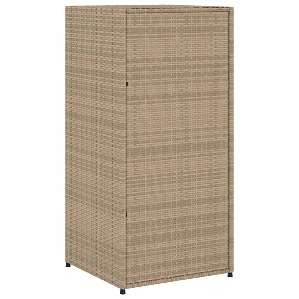 Tuinkast 55x55x111 cm poly rattan beige is nu te koop bij PeponiXL, paradijselijk wonen!