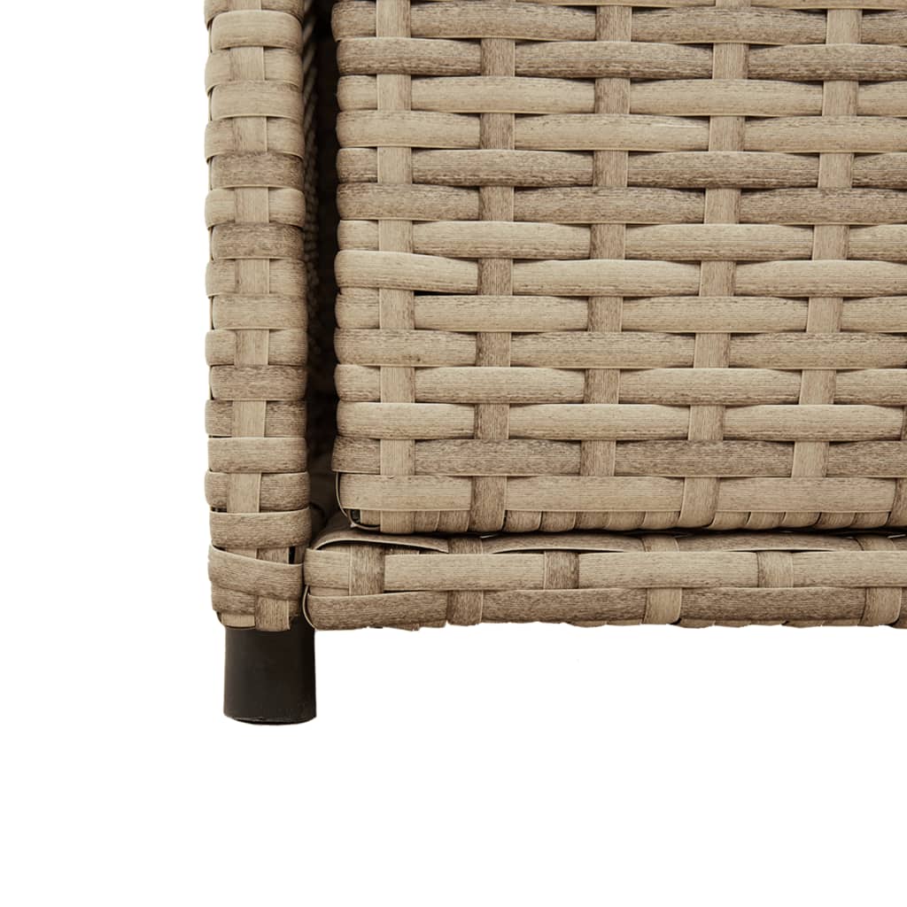 Tuinkast 55x55x111 cm poly rattan beige is nu te koop bij PeponiXL, paradijselijk wonen!