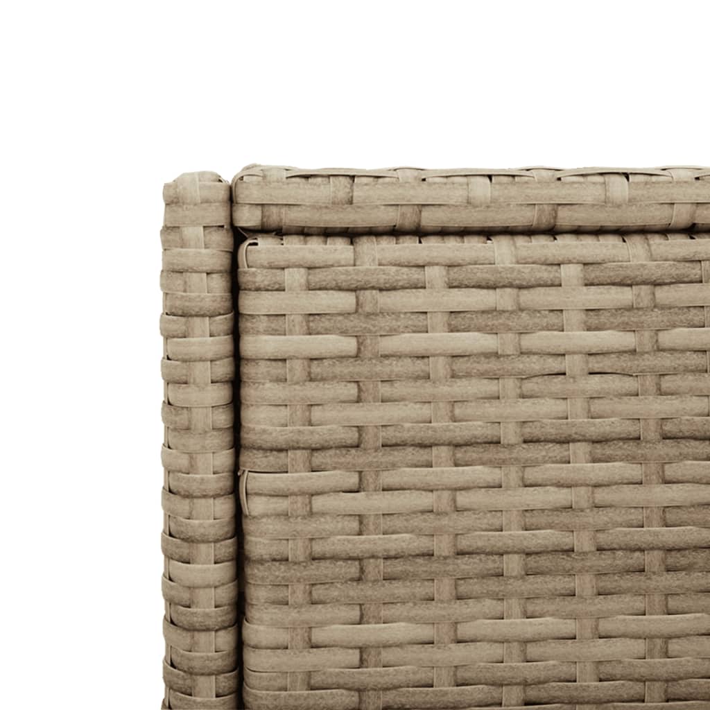 Tuinkast 55x55x111 cm poly rattan beige is nu te koop bij PeponiXL, paradijselijk wonen!