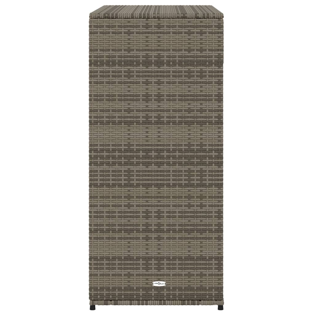 Tuinkast 105x55x113 cm poly rattan grijs is nu te koop bij PeponiXL, paradijselijk wonen!