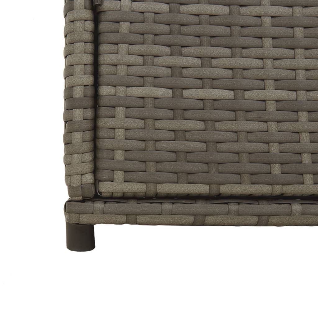 Tuinkast 105x55x113 cm poly rattan grijs is nu te koop bij PeponiXL, paradijselijk wonen!