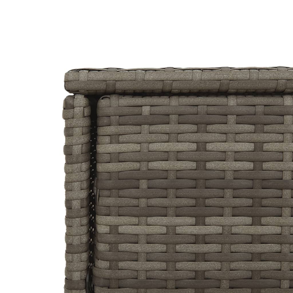 Tuinkast 105x55x113 cm poly rattan grijs is nu te koop bij PeponiXL, paradijselijk wonen!