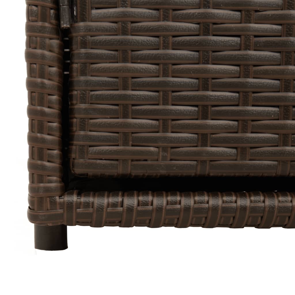 Tuinkast 110x55x60,5 cm poly rattan bruin is nu te koop bij PeponiXL, paradijselijk wonen!