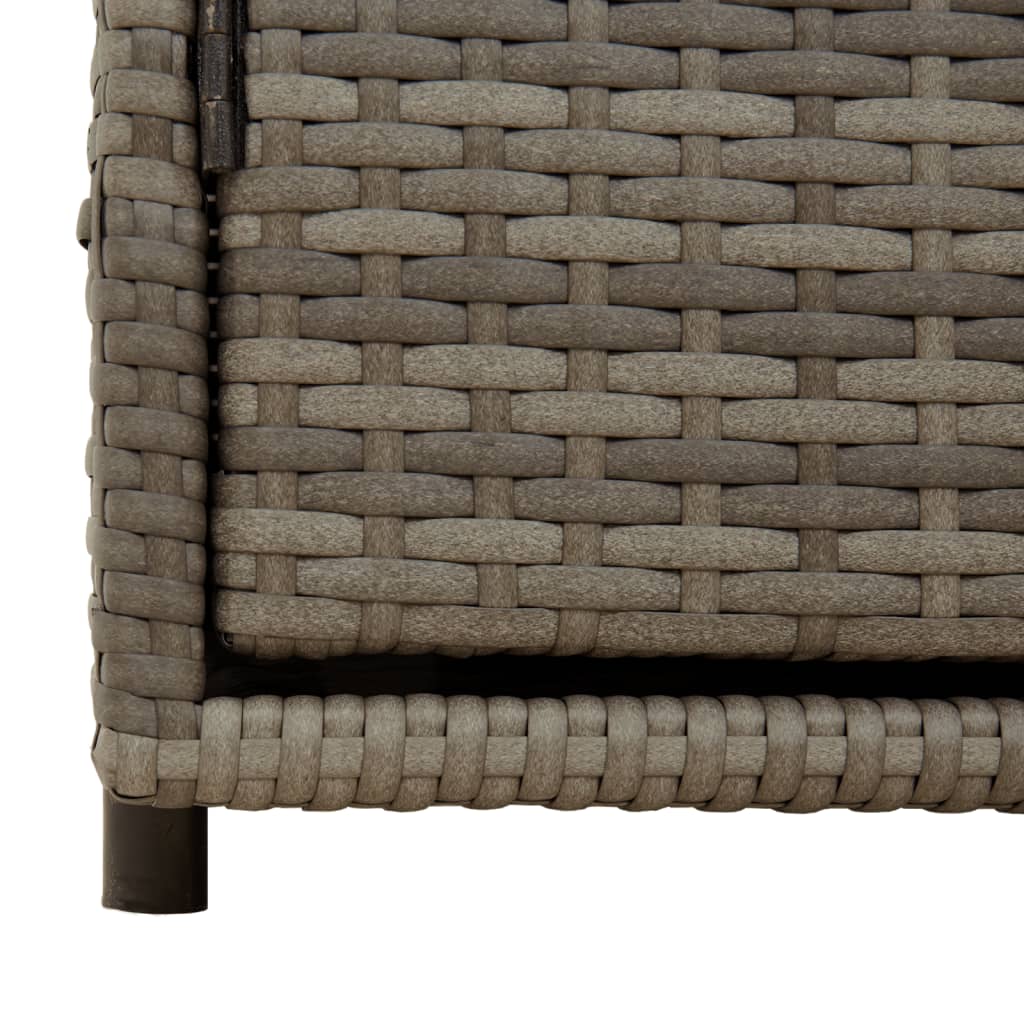 Tuinkast 110x55x60,5 cm poly rattan grijs is nu te koop bij PeponiXL, paradijselijk wonen!
