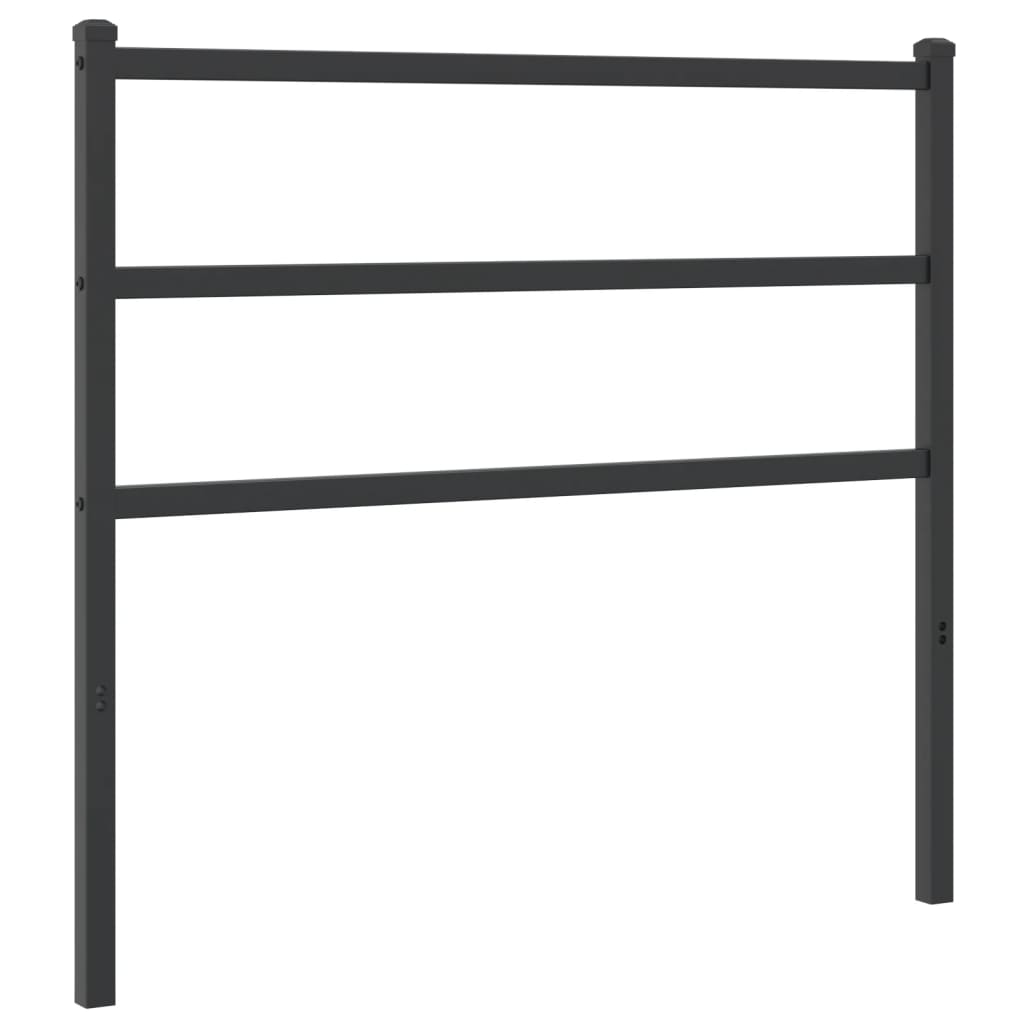 Vervangend hoofdbord 107 cm metaal zwart is nu te koop bij PeponiXL, paradijselijk wonen!