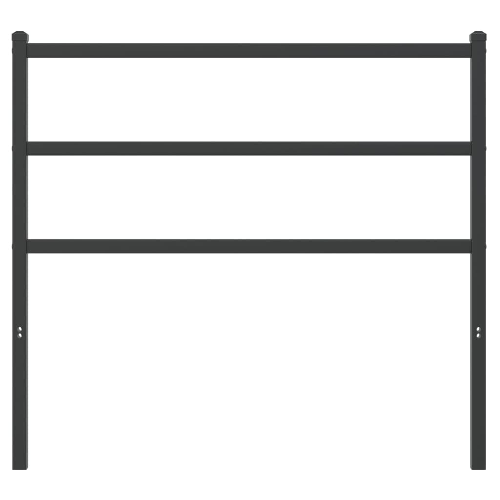 Vervangend hoofdbord 107 cm metaal zwart is nu te koop bij PeponiXL, paradijselijk wonen!