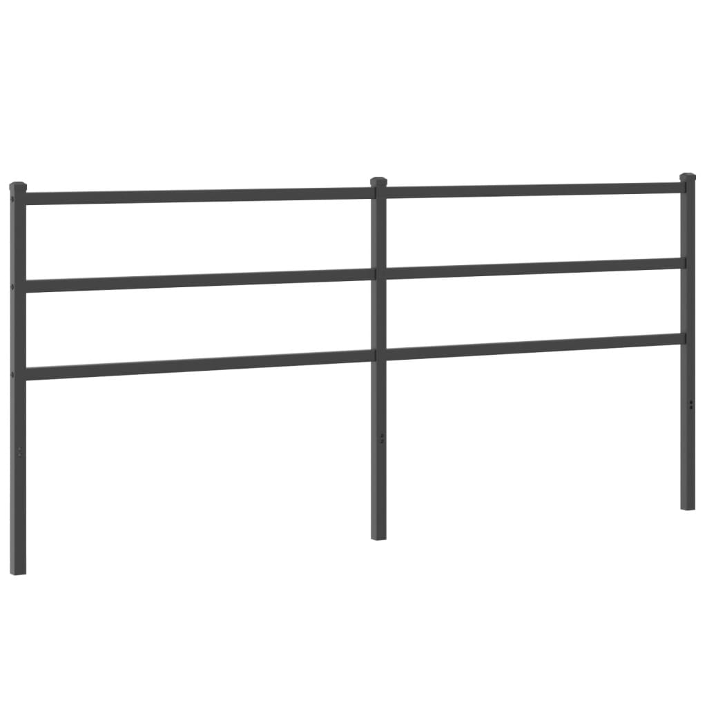 Vervangend hoofdbord 193 cm metaal zwart is nu te koop bij PeponiXL, paradijselijk wonen!