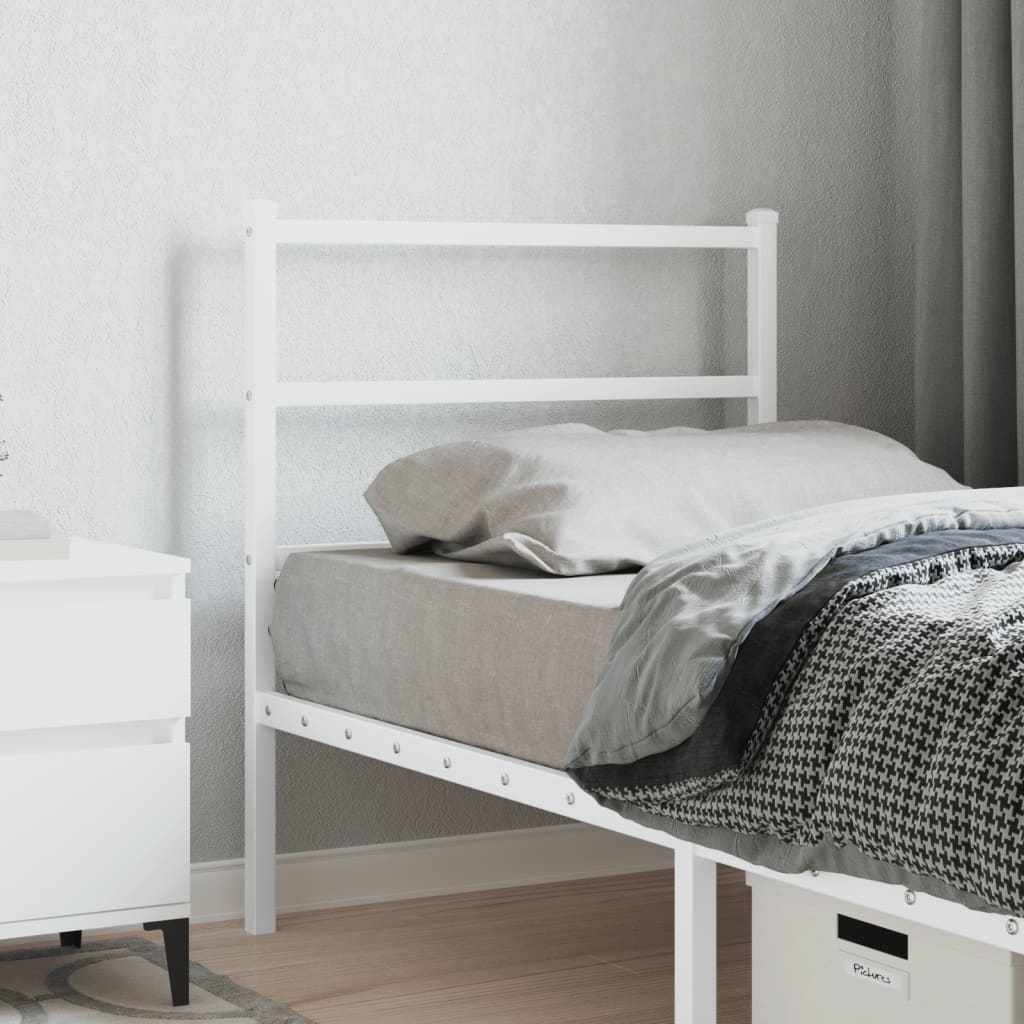 Vervangend hoofdbord 80 cm metaal wit is nu te koop bij PeponiXL, paradijselijk wonen!