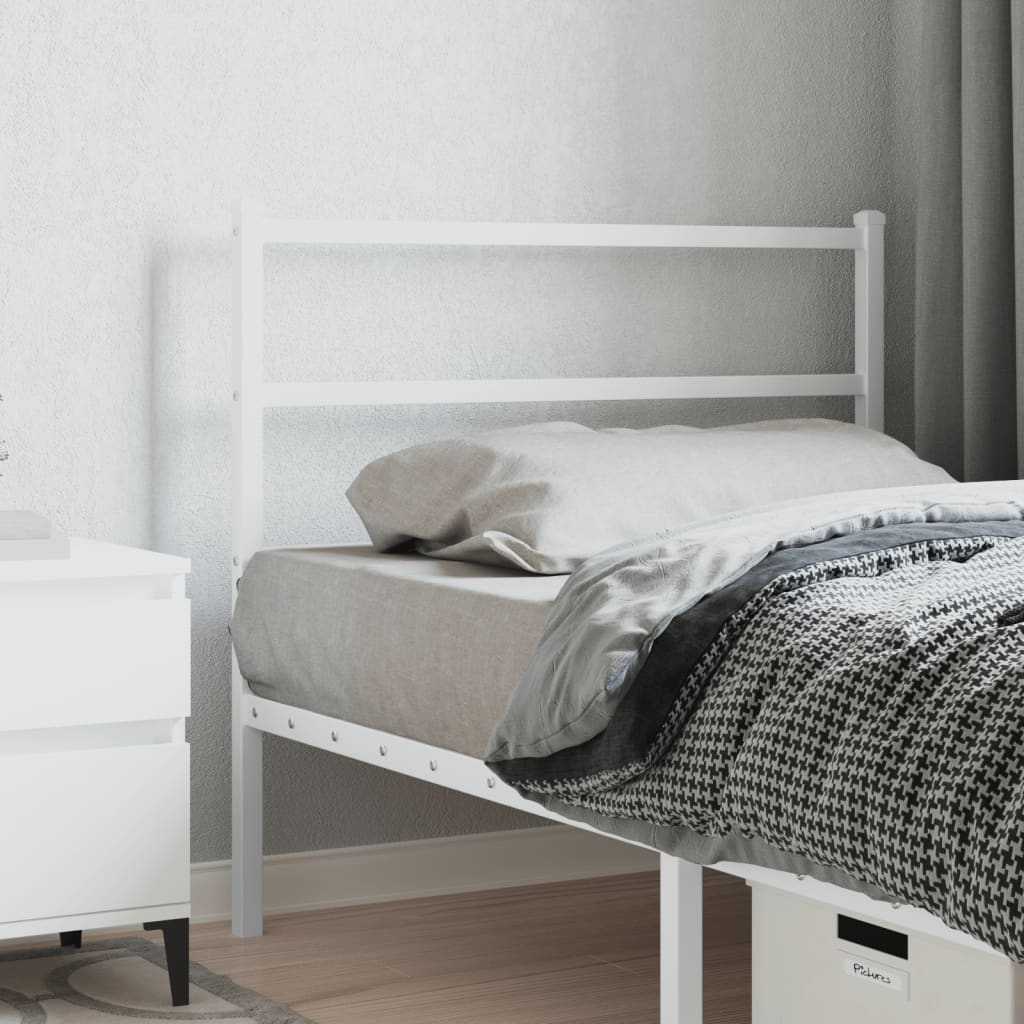 Vervangend hoofdbord 107 cm metaal wit is nu te koop bij PeponiXL, paradijselijk wonen!