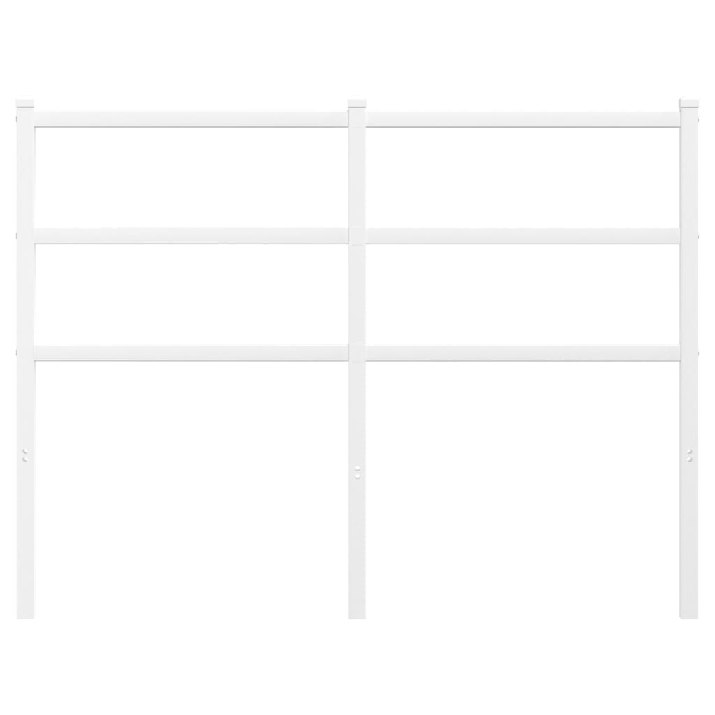 Vervangend hoofdbord 120 cm metaal wit is nu te koop bij PeponiXL, paradijselijk wonen!