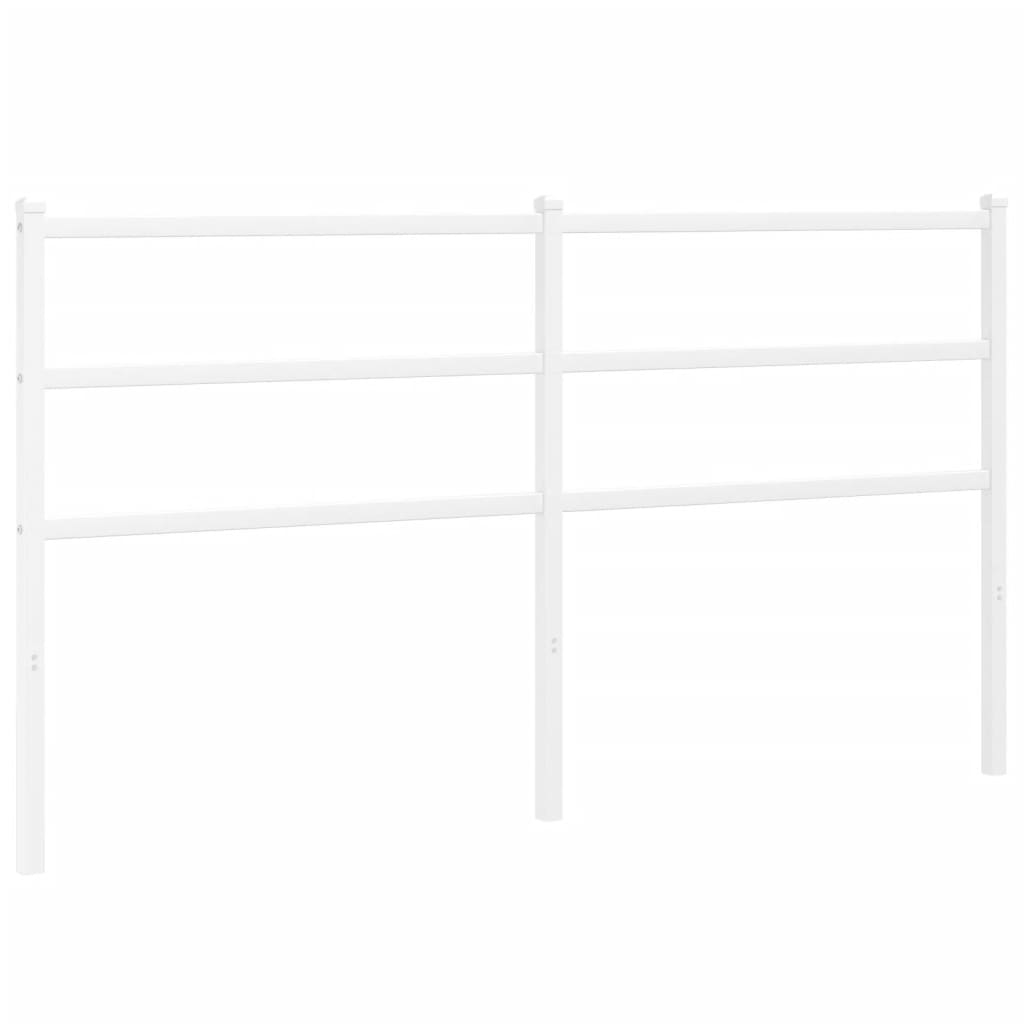 Vervangend hoofdbord 150 cm metaal wit is nu te koop bij PeponiXL, paradijselijk wonen!