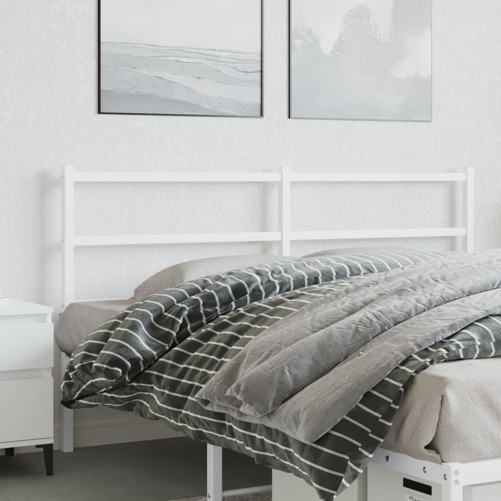 Vervangend hoofdbord 150 cm metaal wit is nu te koop bij PeponiXL, paradijselijk wonen!
