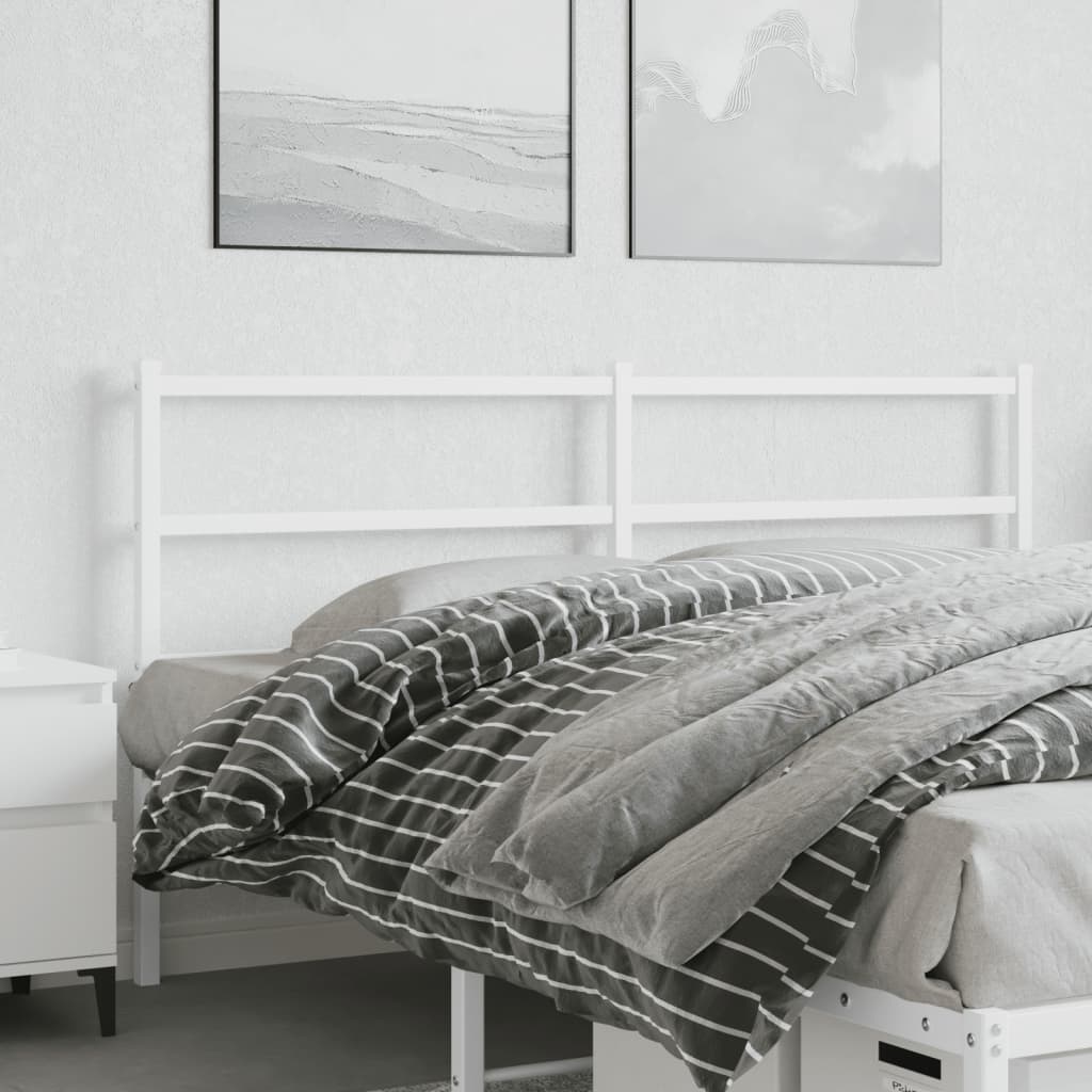 Vervangend hoofdbord 160 cm metaal wit is nu te koop bij PeponiXL, paradijselijk wonen!