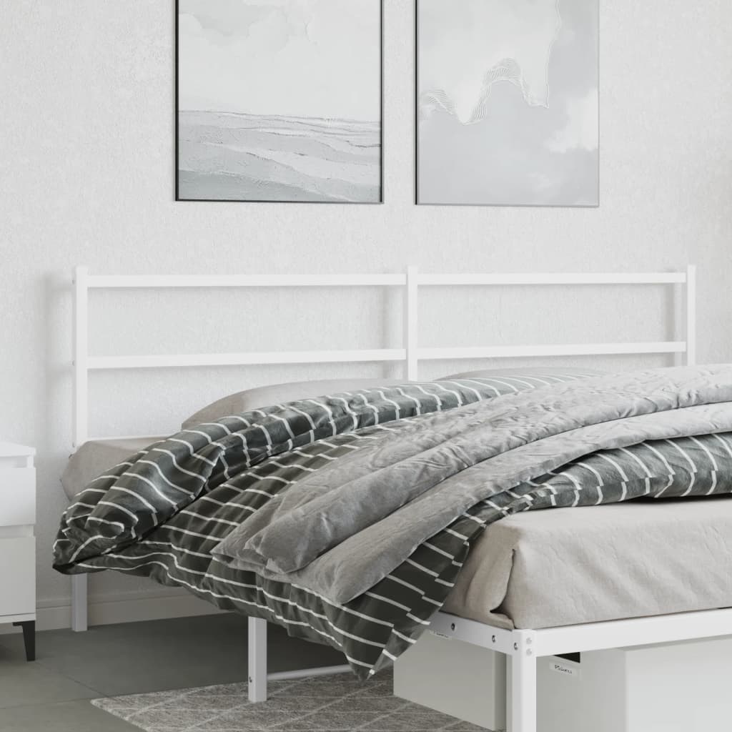 Vervangend hoofdbord 180 cm metaal wit is nu te koop bij PeponiXL, paradijselijk wonen!