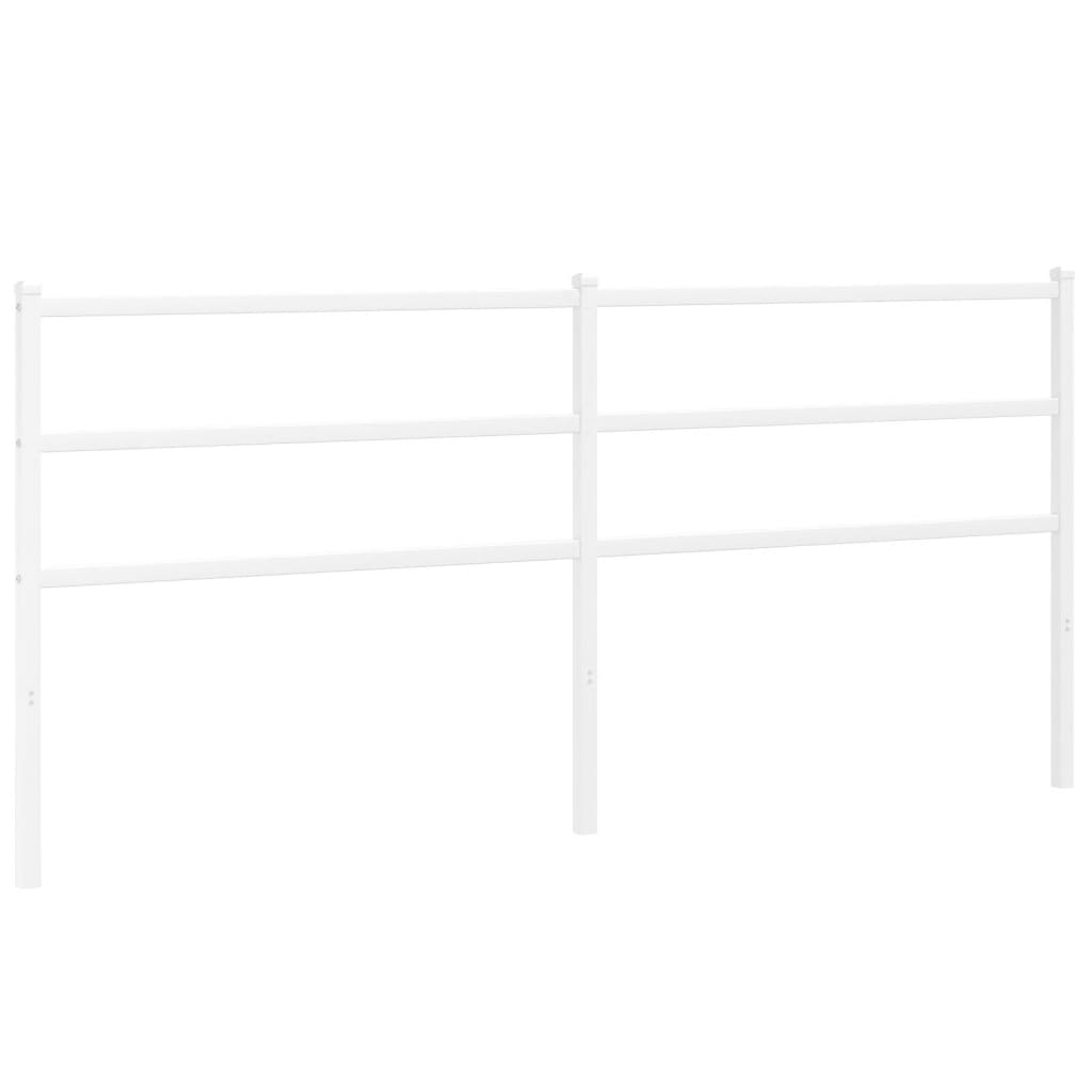 Vervangend hoofdbord 193 cm metaal wit is nu te koop bij PeponiXL, paradijselijk wonen!