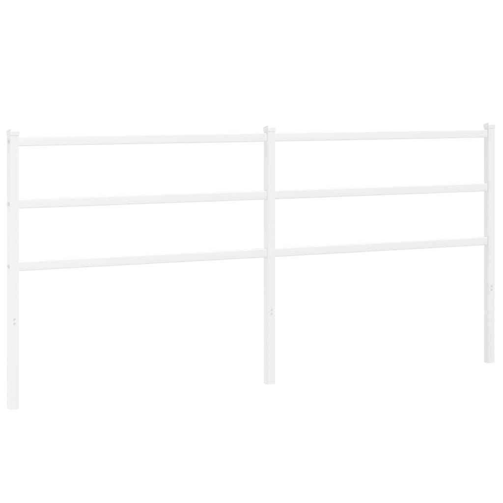 Vervangend hoofdbord 200 cm metaal wit is nu te koop bij PeponiXL, paradijselijk wonen!