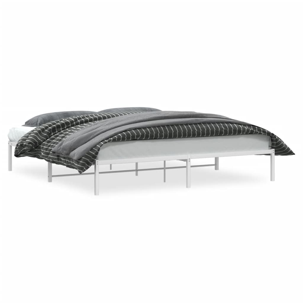 Bedframe metaal wit 193x203 cm is nu te koop bij PeponiXL, paradijselijk wonen!