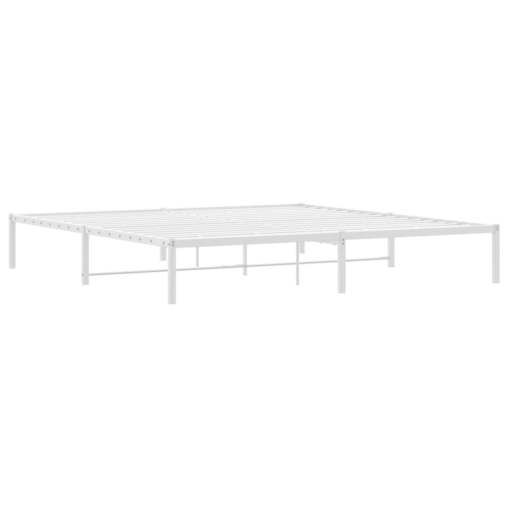 Bedframe metaal wit 193x203 cm is nu te koop bij PeponiXL, paradijselijk wonen!