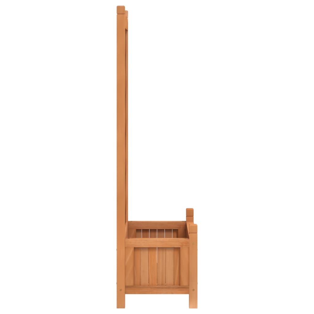 Plantenbak met latwerk massief vurenhout bruin is nu te koop bij PeponiXL, paradijselijk wonen!