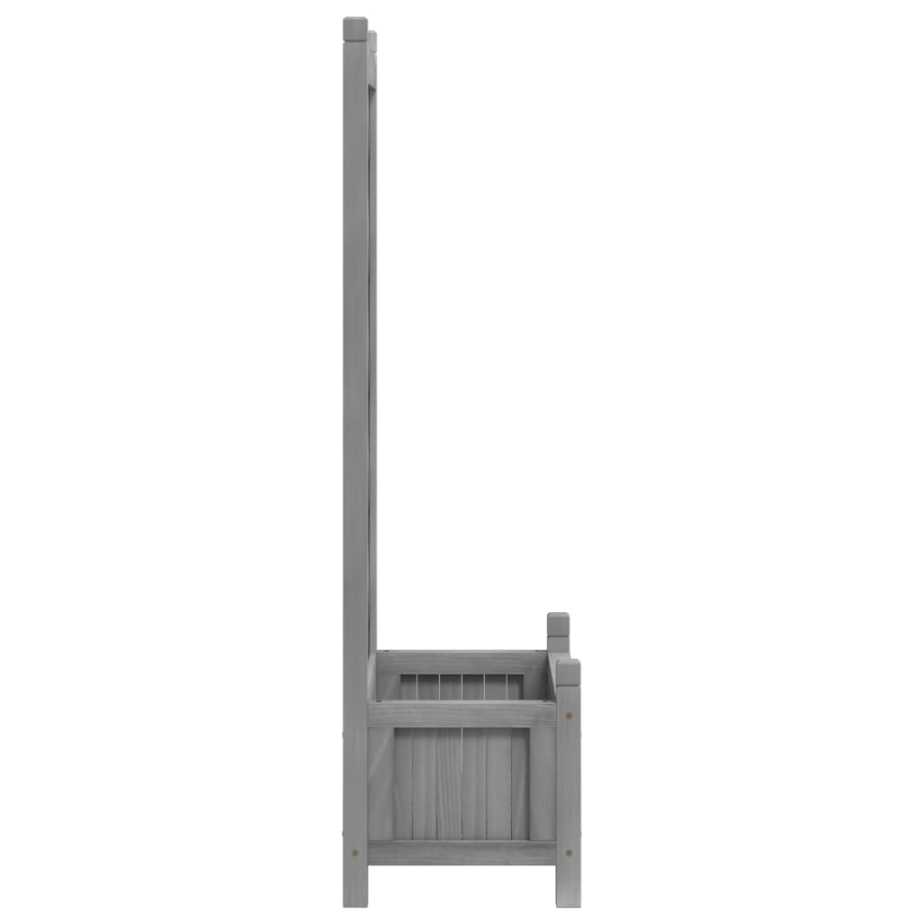 Plantenbak met latwerk massief vurenhout grijs is nu te koop bij PeponiXL, paradijselijk wonen!