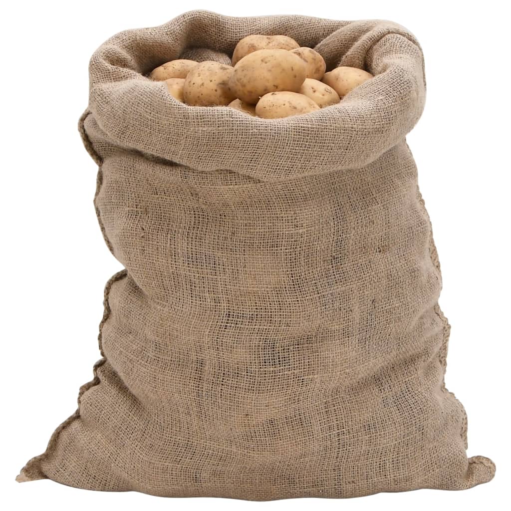 Jutezakken 5 stuks 60x105 cm 100% jute 220 g/m² is nu te koop bij PeponiXL, paradijselijk wonen!