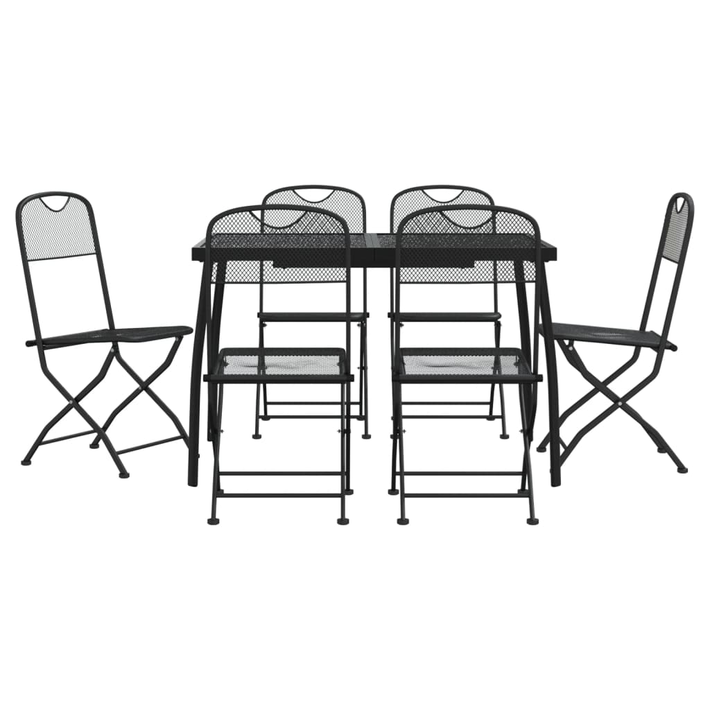 7-delige Tuinset metaalgaas antracietkleurig is nu te koop bij PeponiXL, paradijselijk wonen!
