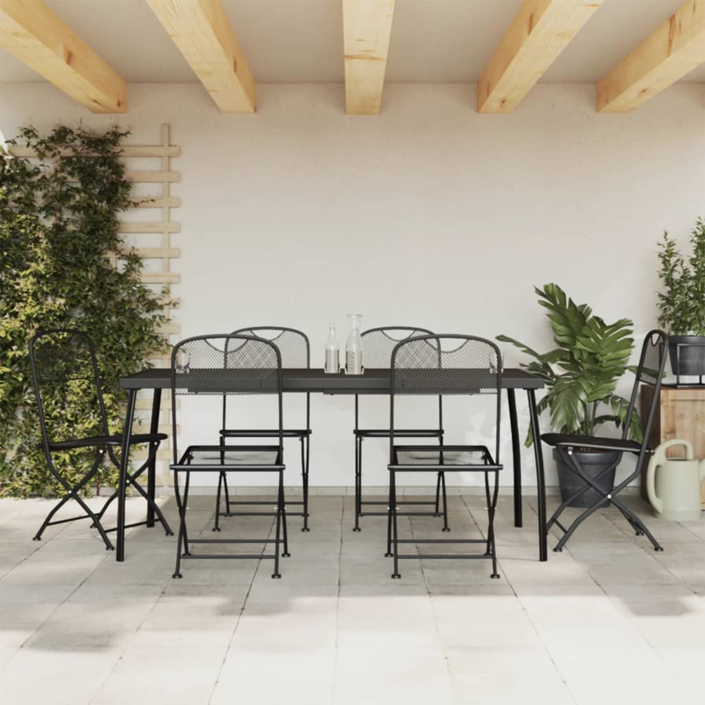 7-delige Tuinset metaalgaas antracietkleurig is nu te koop bij PeponiXL, paradijselijk wonen!