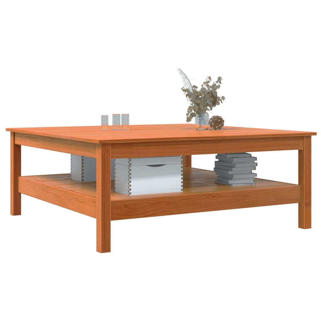 Salontafel 100x100x40 cm massief grenenhout wasbruin is nu te koop bij PeponiXL, paradijselijk wonen!