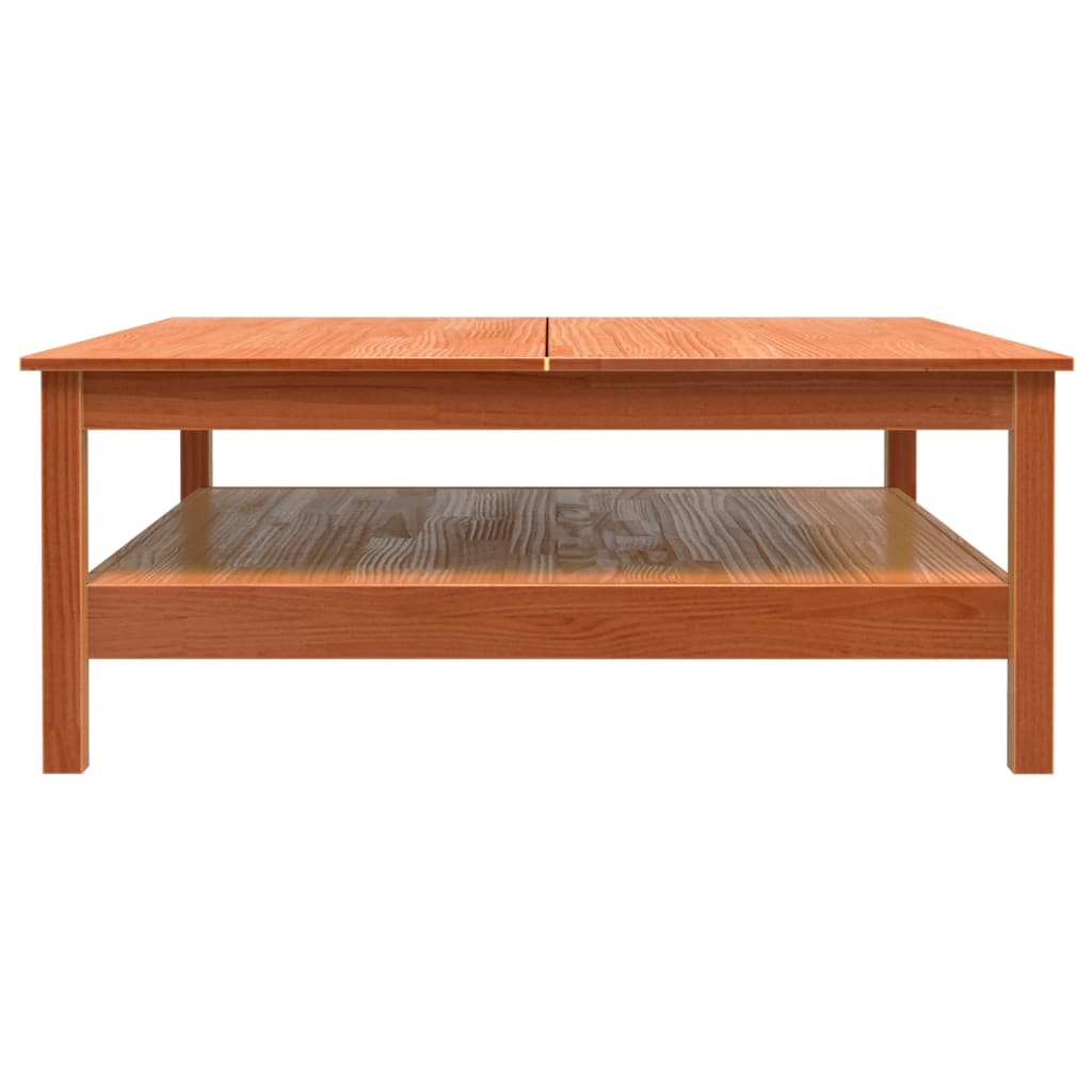 Salontafel 100x100x40 cm massief grenenhout wasbruin is nu te koop bij PeponiXL, paradijselijk wonen!