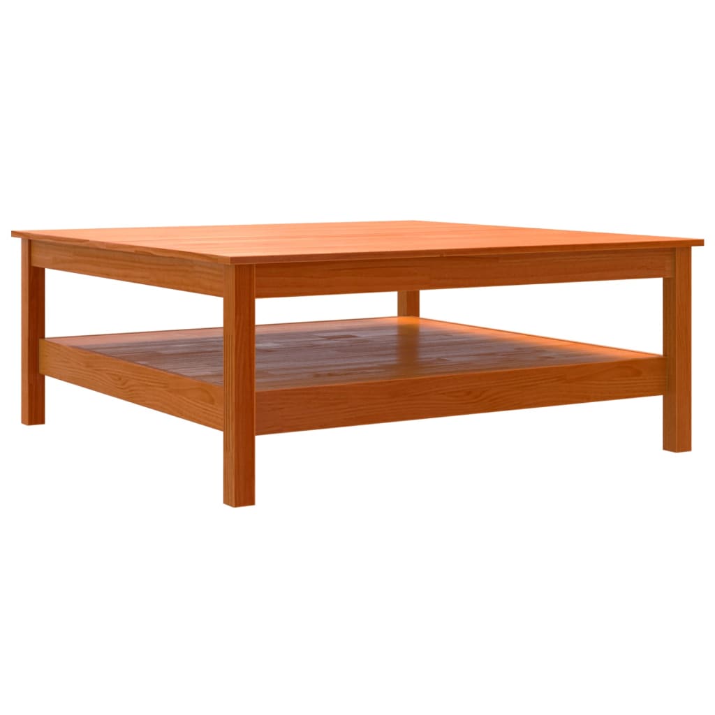 Salontafel 100x100x40 cm massief grenenhout wasbruin is nu te koop bij PeponiXL, paradijselijk wonen!