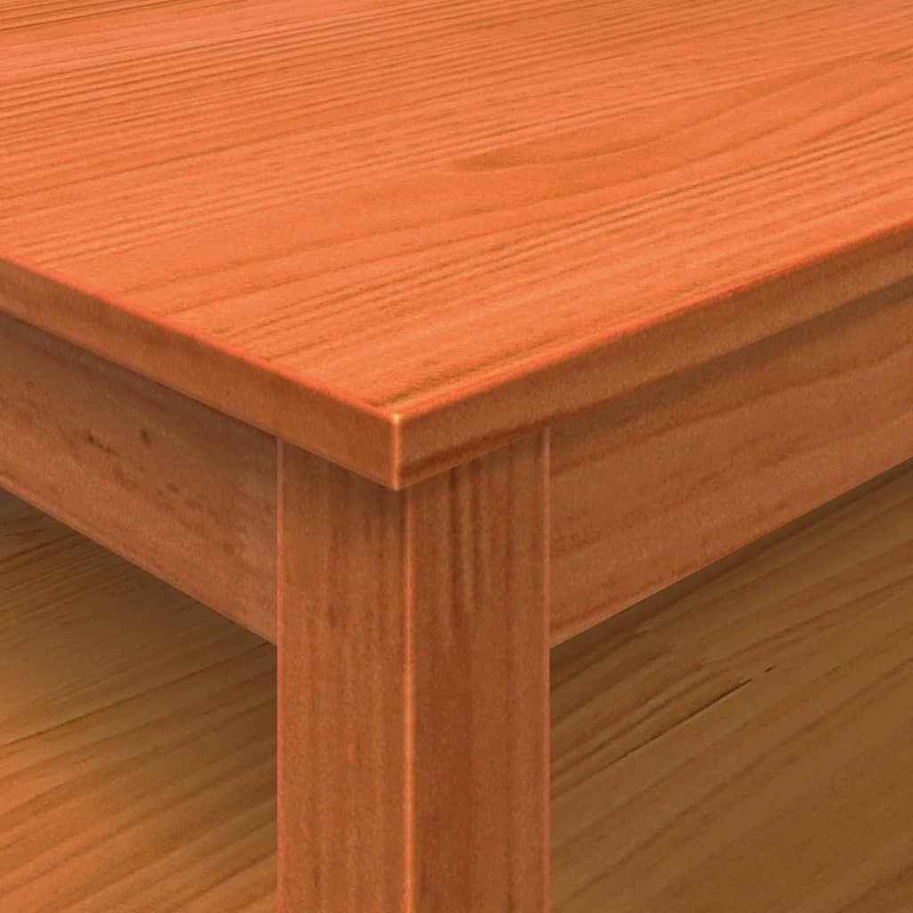 Salontafel 100x100x40 cm massief grenenhout wasbruin is nu te koop bij PeponiXL, paradijselijk wonen!