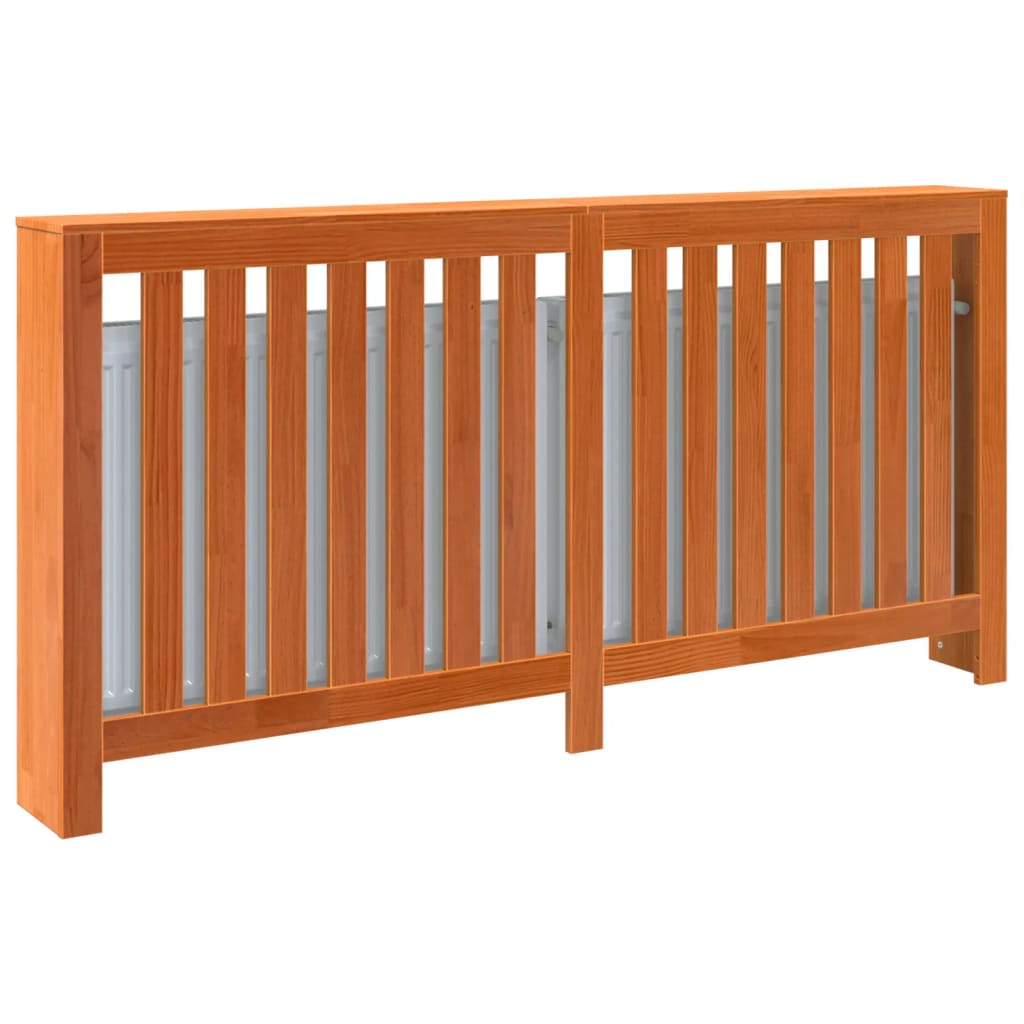 Radiatorombouw 169x19x84 cm massief grenenhout wasbruin is nu te koop bij PeponiXL, paradijselijk wonen!
