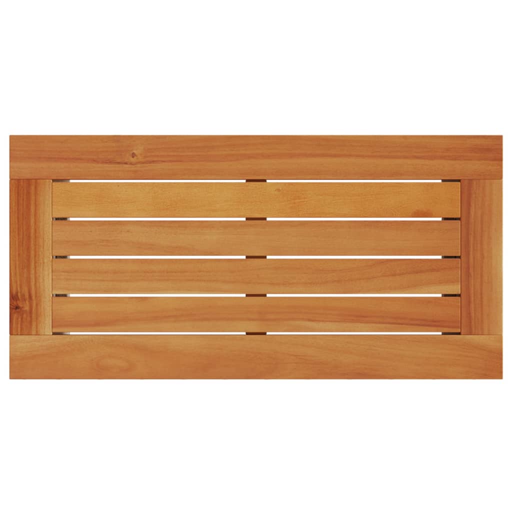 Tuinbijzettafel met houten blad 58x27,5x55 cm poly rattan grijs is nu te koop bij PeponiXL, paradijselijk wonen!