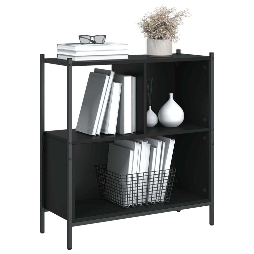Boekenkast 72x28x77,5 cm bewerkt hout zwart is nu te koop bij PeponiXL, paradijselijk wonen!