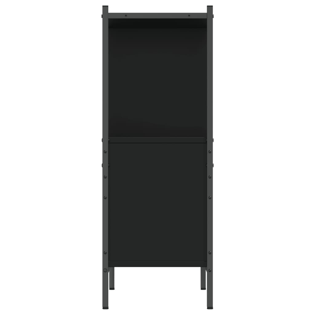 Boekenkast 72x28x77,5 cm bewerkt hout zwart is nu te koop bij PeponiXL, paradijselijk wonen!