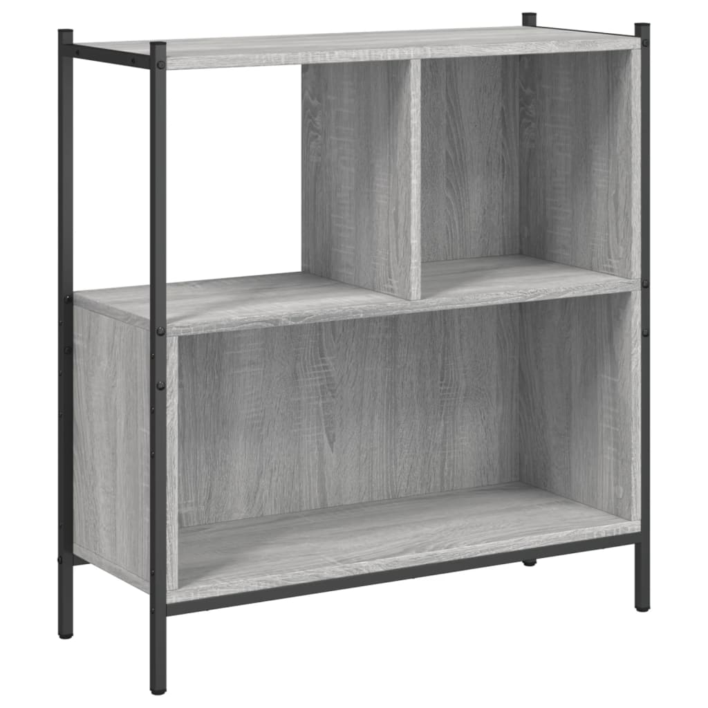 Boekenkast 72x28x77,5 cm bewerkt hout grijs sonoma eikenkleur is nu te koop bij PeponiXL, paradijselijk wonen!