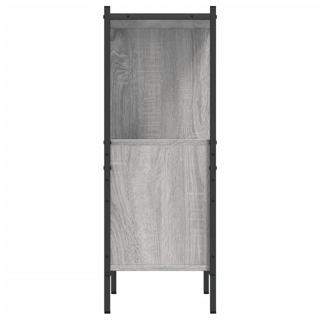 Boekenkast 72x28x77,5 cm bewerkt hout grijs sonoma eikenkleur is nu te koop bij PeponiXL, paradijselijk wonen!