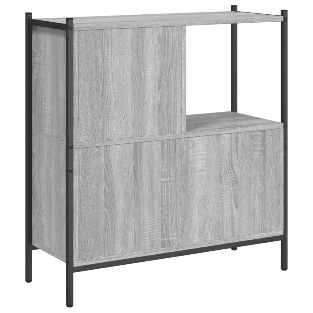 Boekenkast 72x28x77,5 cm bewerkt hout grijs sonoma eikenkleur is nu te koop bij PeponiXL, paradijselijk wonen!