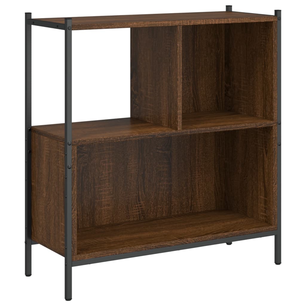 Boekenkast 72x28x77,5 cm bewerkt hout bruin eikenkleur is nu te koop bij PeponiXL, paradijselijk wonen!