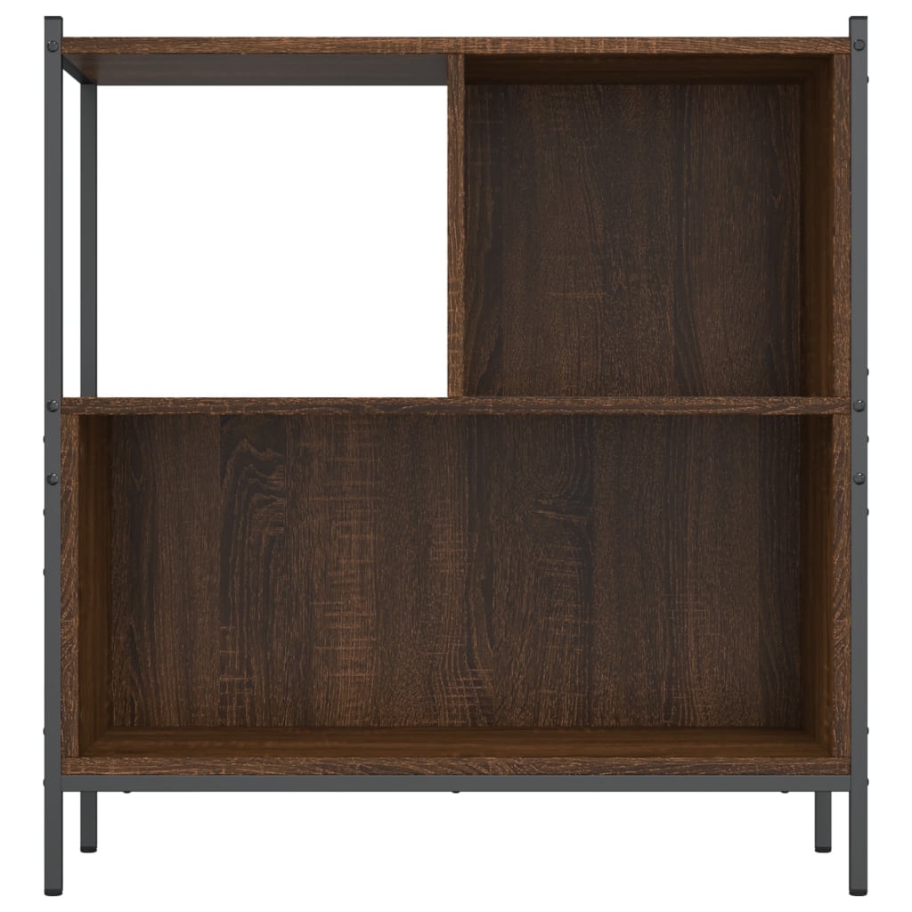 Boekenkast 72x28x77,5 cm bewerkt hout bruin eikenkleur is nu te koop bij PeponiXL, paradijselijk wonen!