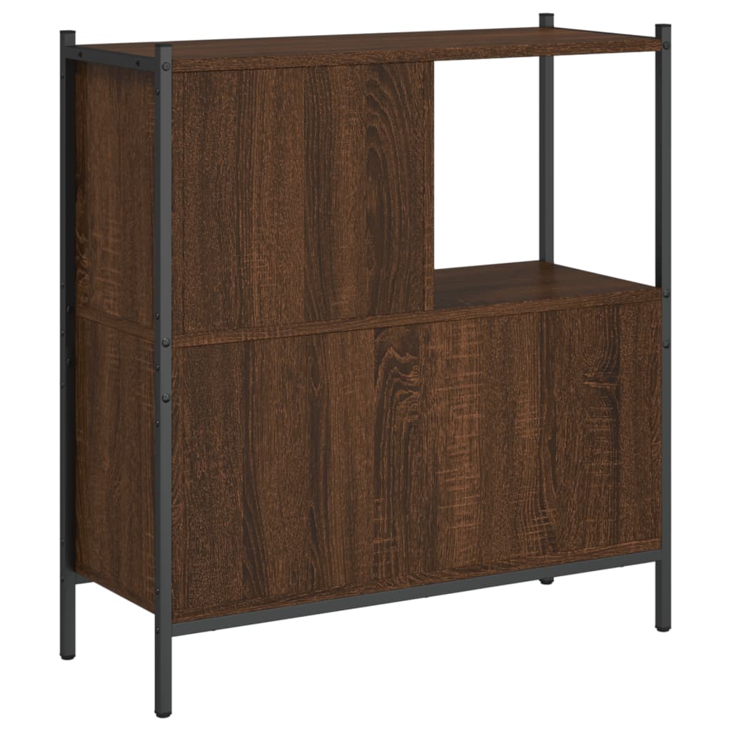 Boekenkast 72x28x77,5 cm bewerkt hout bruin eikenkleur is nu te koop bij PeponiXL, paradijselijk wonen!