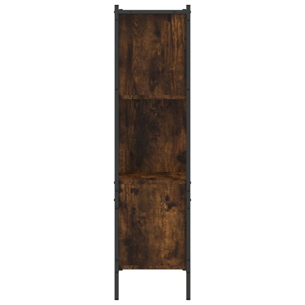Boekenkast 72x28x109 cm bewerkt hout gerookt eikenkleurig is nu te koop bij PeponiXL, paradijselijk wonen!