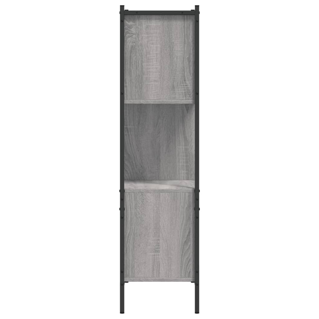 Boekenkast 72x28x109 cm bewerkt hout grijs sonoma eikenkleurig is nu te koop bij PeponiXL, paradijselijk wonen!