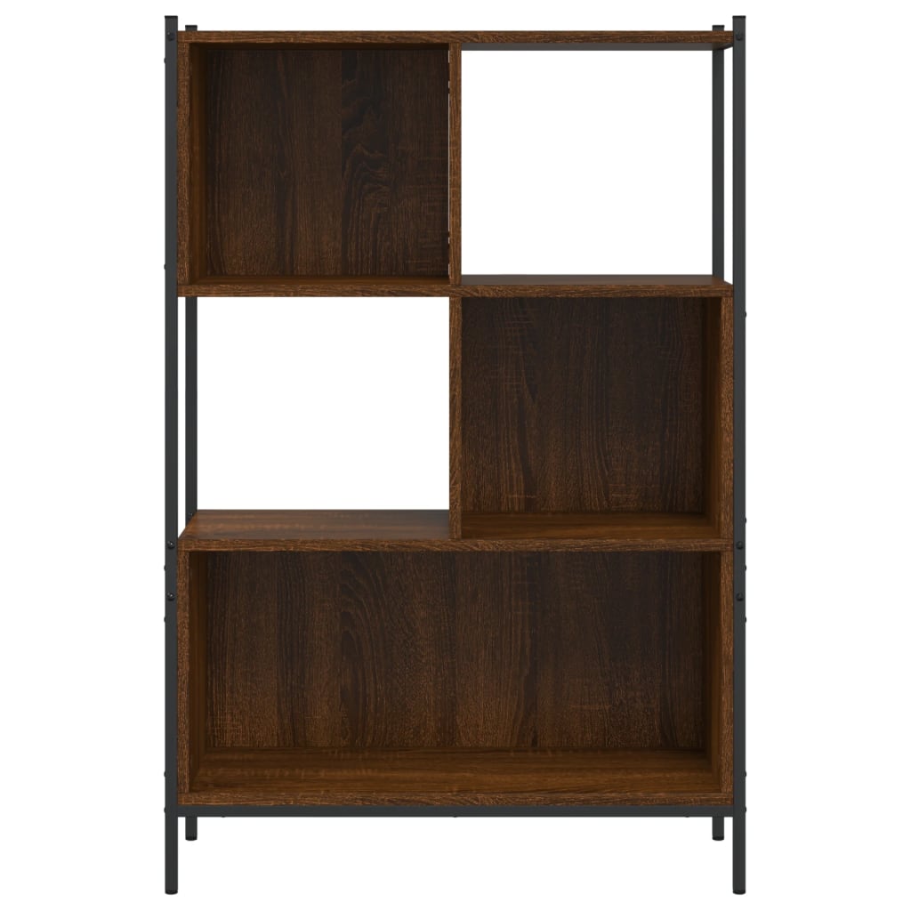 Boekenkast 72x28x109 cm bewerkt hout bruin eikenkleur is nu te koop bij PeponiXL, paradijselijk wonen!