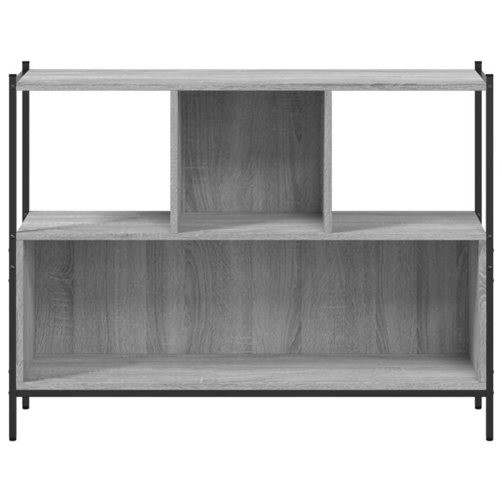 Boekenkast 102x28x77,5 cm bewerkt hout grijs sonoma eikenkleur is nu te koop bij PeponiXL, paradijselijk wonen!