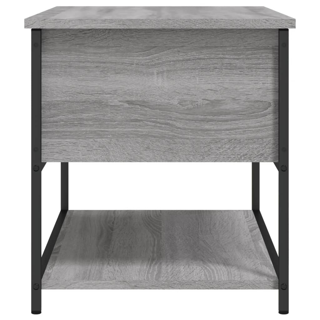 Opbergbankje 70x42,5x47 cm bewerkt hout grijs sonoma eikenkleur is nu te koop bij PeponiXL, paradijselijk wonen!