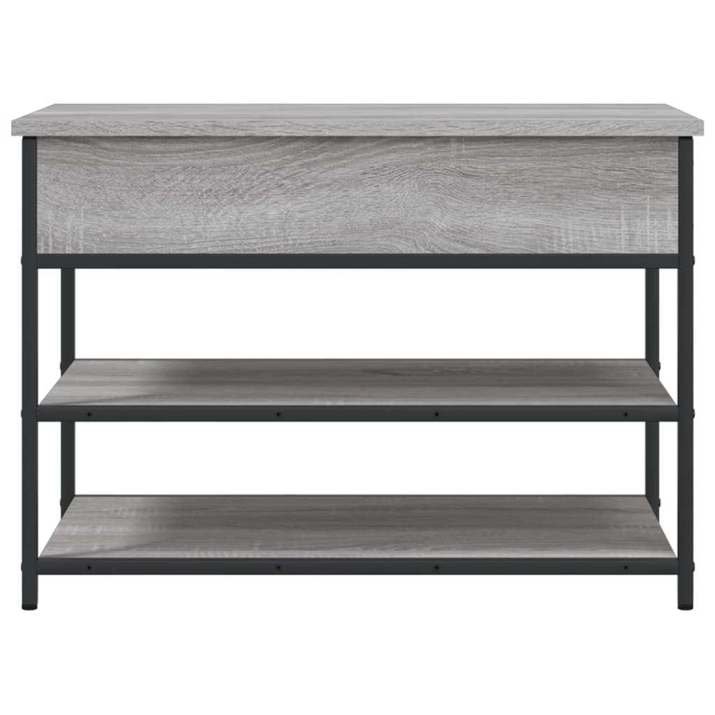 Schoenenbankje 70x42,5x50 cm bewerkt hout grijs sonoma eiken is nu te koop bij PeponiXL, paradijselijk wonen!