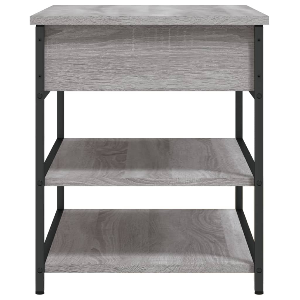Schoenenbankje 70x42,5x50 cm bewerkt hout grijs sonoma eiken is nu te koop bij PeponiXL, paradijselijk wonen!