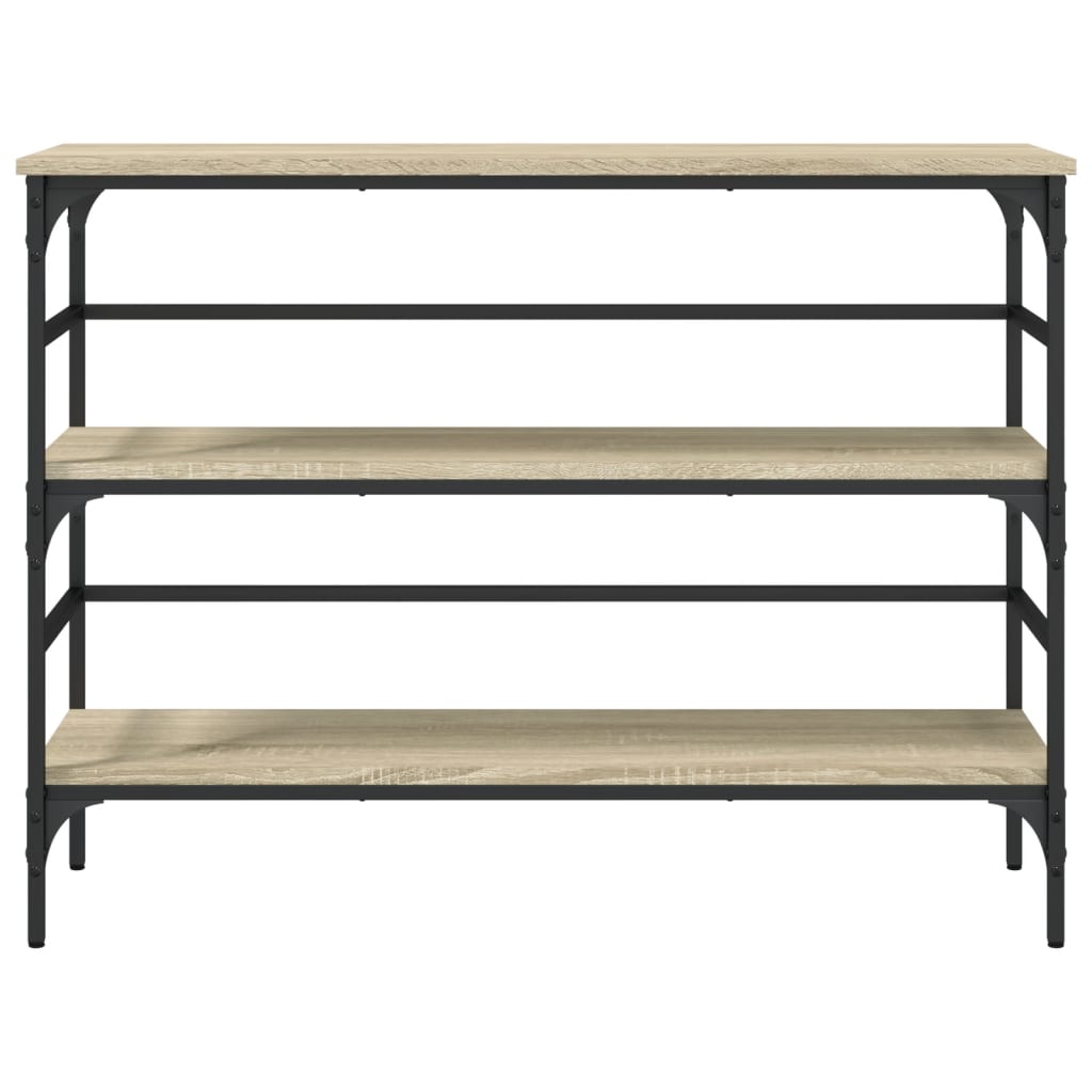Wandtafel 100x32x75 cm bewerkt hout sonoma eikenkleurig is nu te koop bij PeponiXL, paradijselijk wonen!