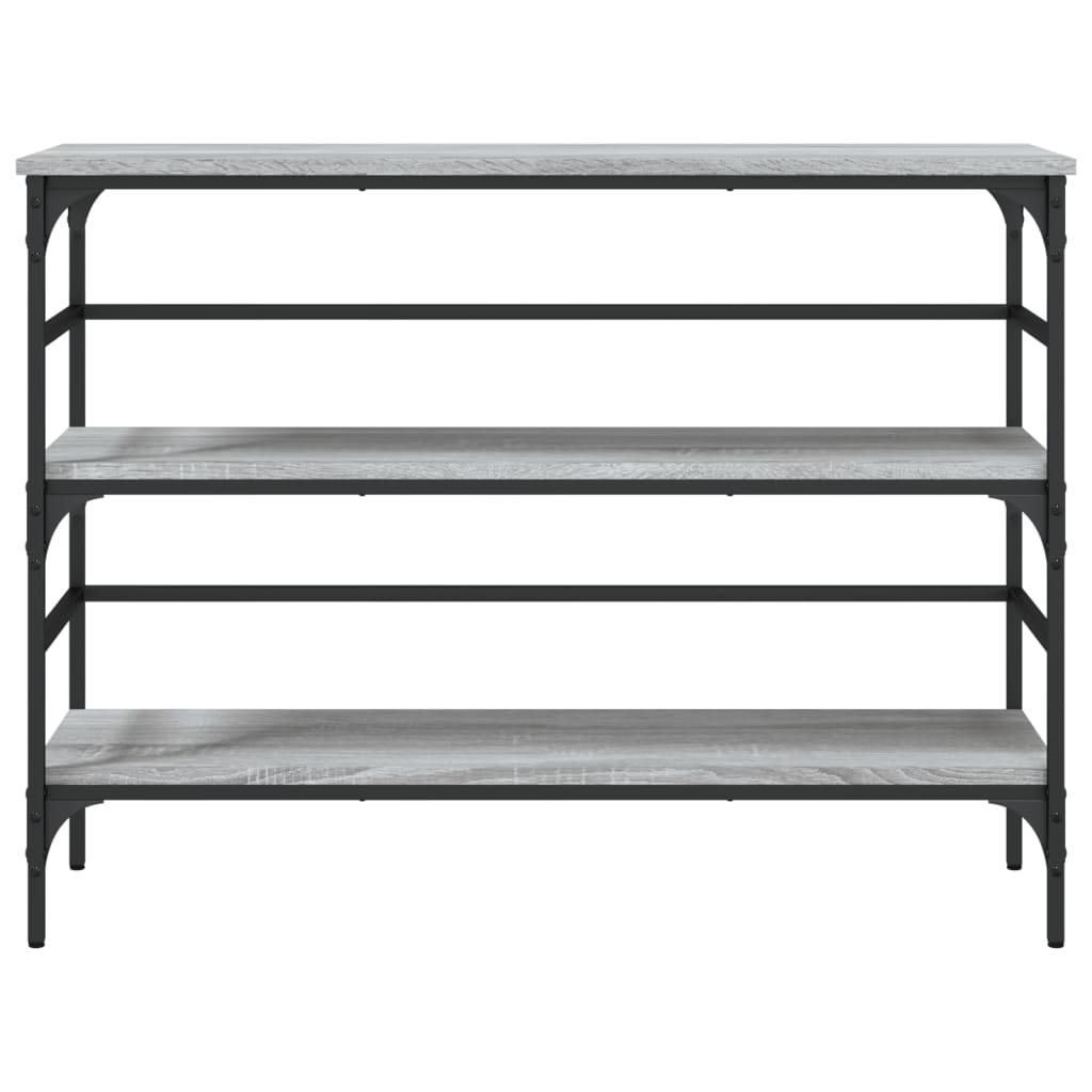 Wandtafel 100x32x75 cm bewerkt hout grijs sonoma eikenkleurig is nu te koop bij PeponiXL, paradijselijk wonen!
